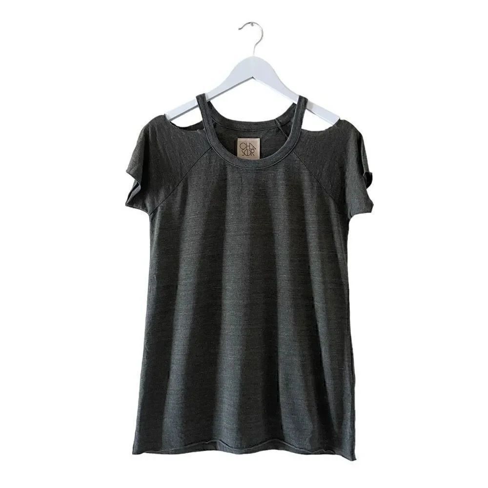 Chaser Revolve Olive Cold Shoulder Deconstructed Sleeves Festival Bohemian Top M